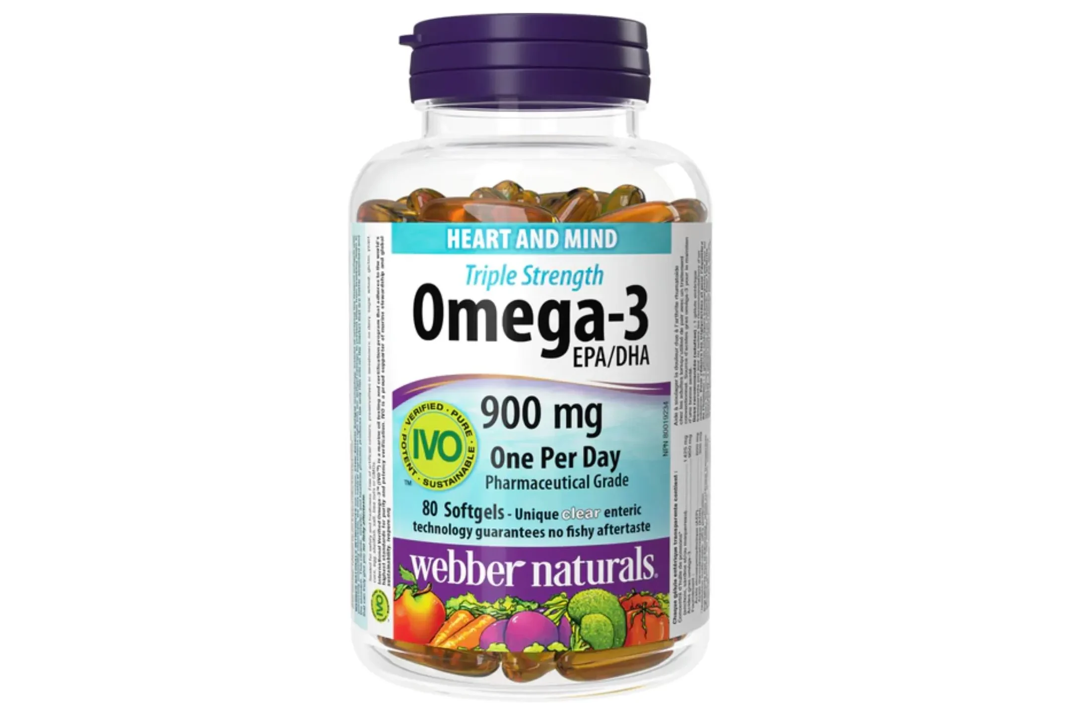 Omega 3 Triple Strength L/80v WEBBER NATURALS