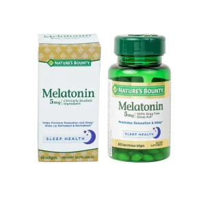 Melatonin 5mg Hỗ trợ giấc ngủ NATURE'S BOUNTY 60v